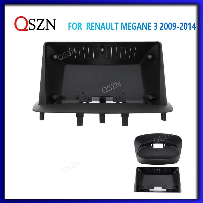 

QSZN 9 Inch Car Frame Fascia For Renault Megane 3 2009-2014 Stereo Frame Plate Adapter Mounting Dash Installation Bezel 2 Din
