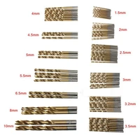 big deal 50pcs titanium coated high speed steel drill bit set tool 11 522 53mm for diy home and general buildingengineering