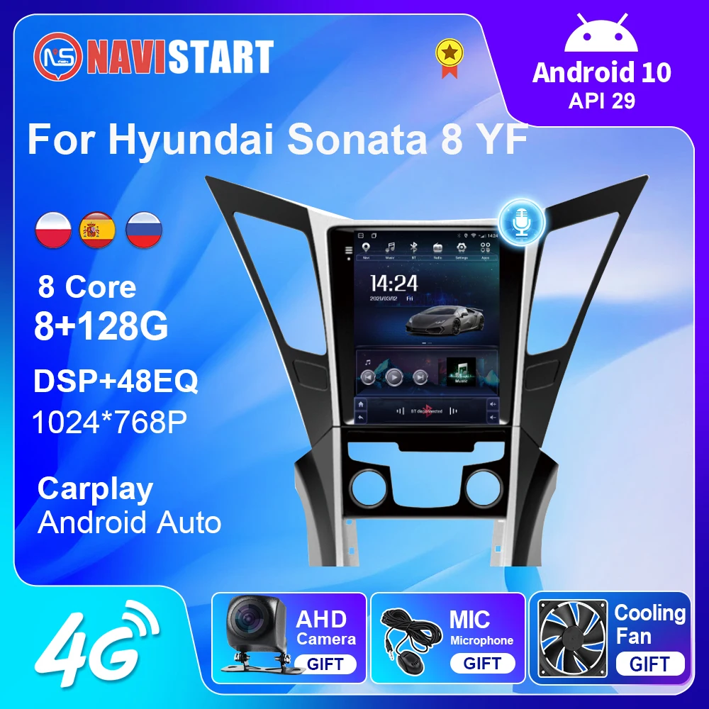 

NAVISTART Vertical Screen for Hyundai Sonata 8 YF 2010 2011 2012 2013-2015 Android Car Radio Navigation GPS Multimedia Player