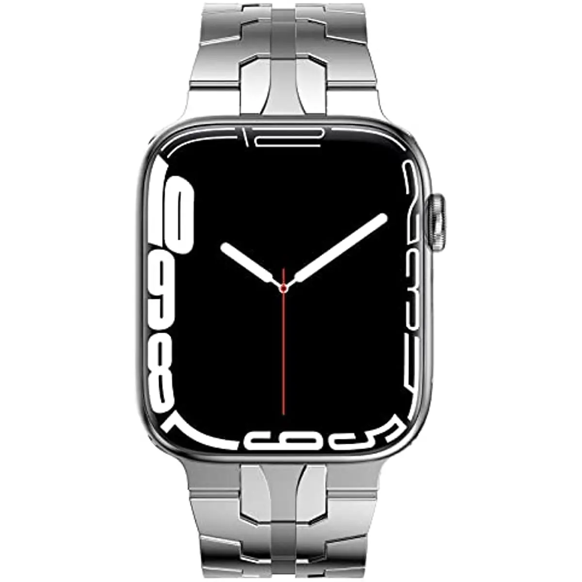 Stainless Steel Link Strap for Apple Watch Band Ultra 49mm 7 8 45mm 6 5 4 SE 44mm Man Bracelet for iWatch 3 2 42mm 41mm 40mm