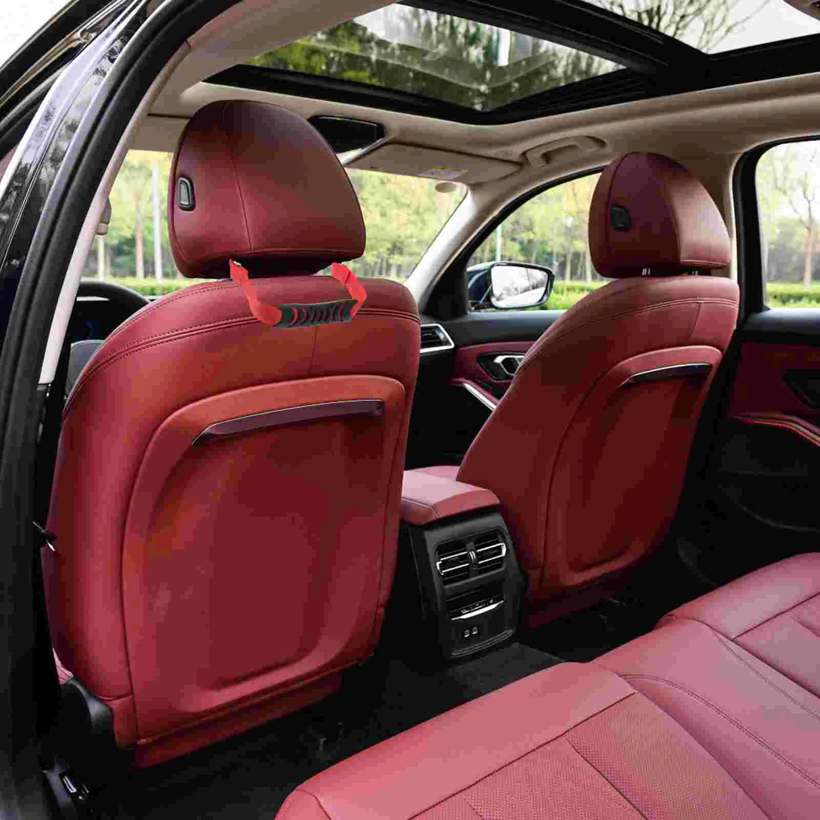 

2 Pcs Seat Chair Armrest Elder Grab Handles Grips Nylon Headrest Webbing Car Safety