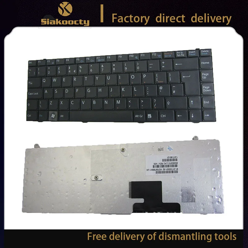 

Siakoocty для Sony VAIO VGN-FZ Series Keyboard (UK) 81-31105001-62 V070978BK1 Keyboard-NEW