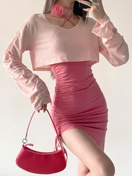 Платье, топ и брошь