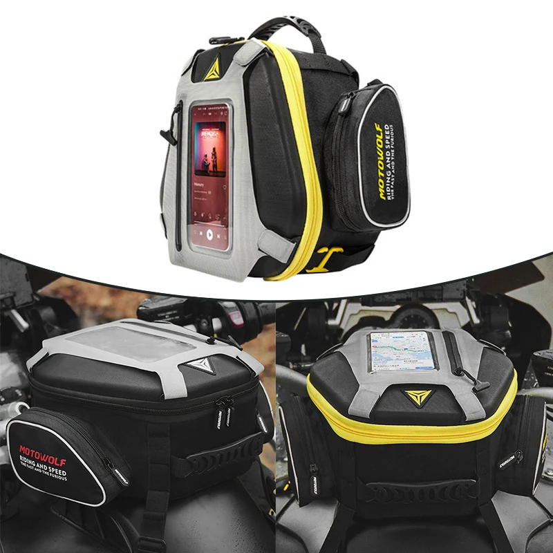 Universal Waterproof Bag Motorcycle Tail Bag Multi-functional Motorbike Rear Seat Bag High Capacity Motorcycle Backpack Bag