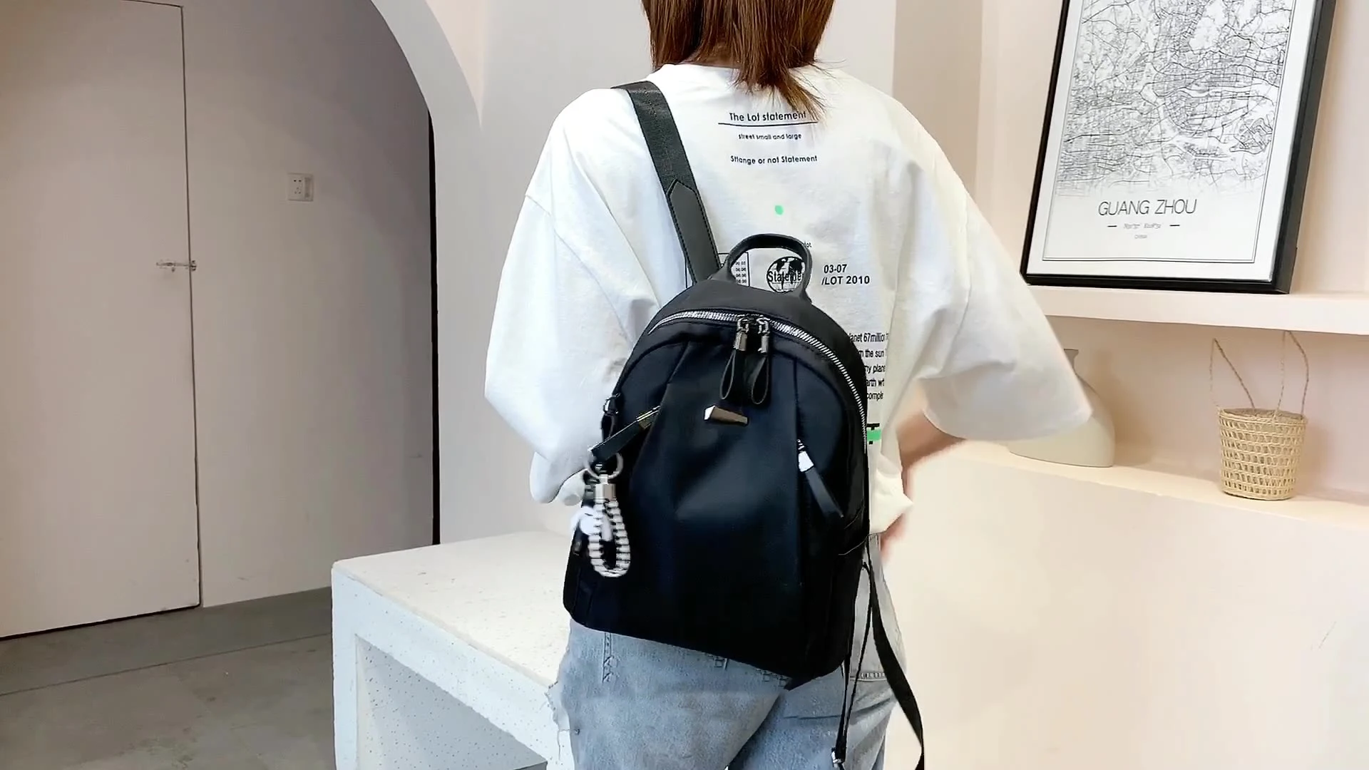 Модный рюкзак водонепроницаемый для женщин качественные школьные сумки женская