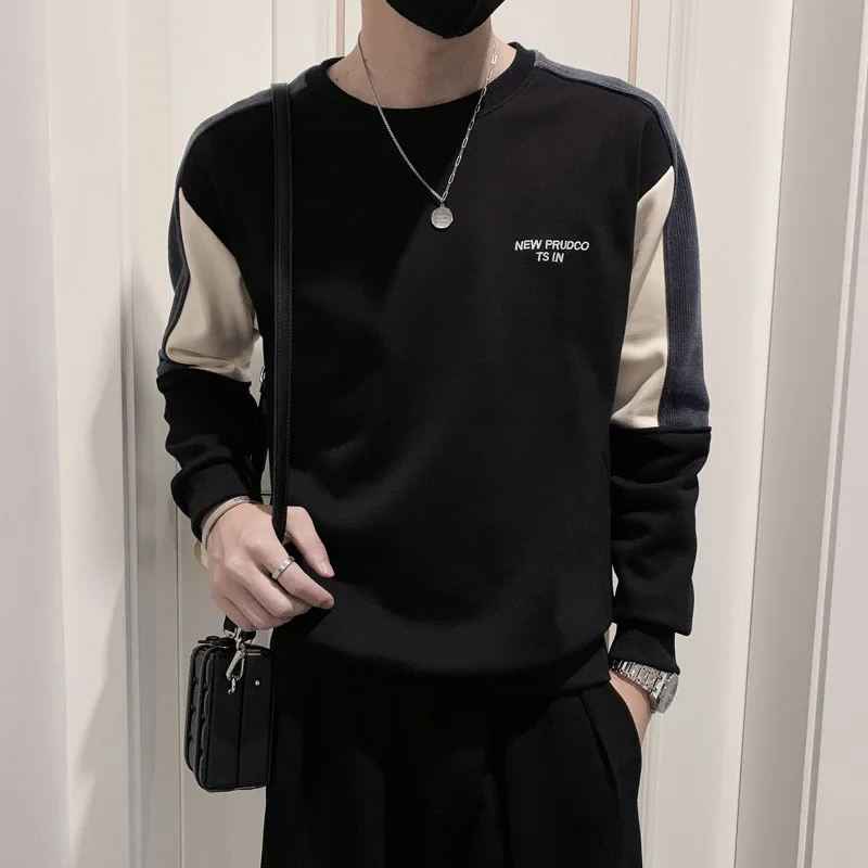 

New Round Collar Fleece Male Inside Take In The Fall and Winter of 2023 Men's Top Coat In The Spring and Autumn Coat