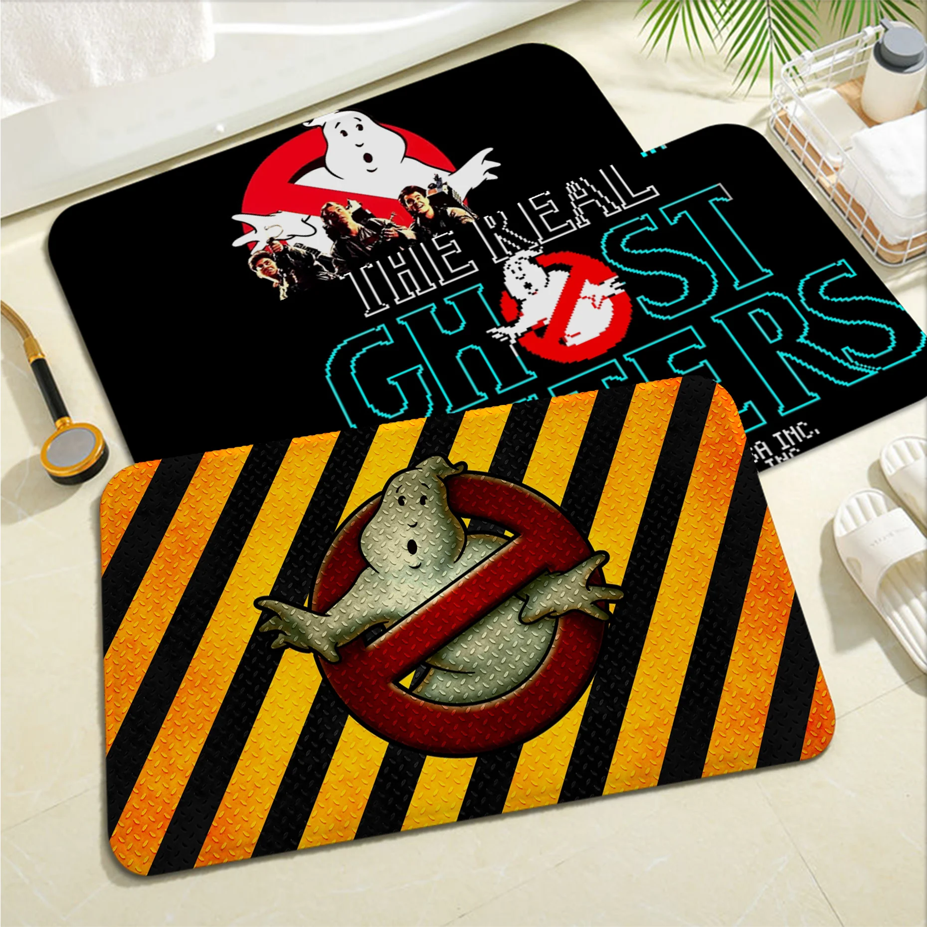 

Ghostbusters Entrance Door Mat Kids Room Bedroom Decoration Balcony Anti-Slip Doormat Living Room Welcome Rug