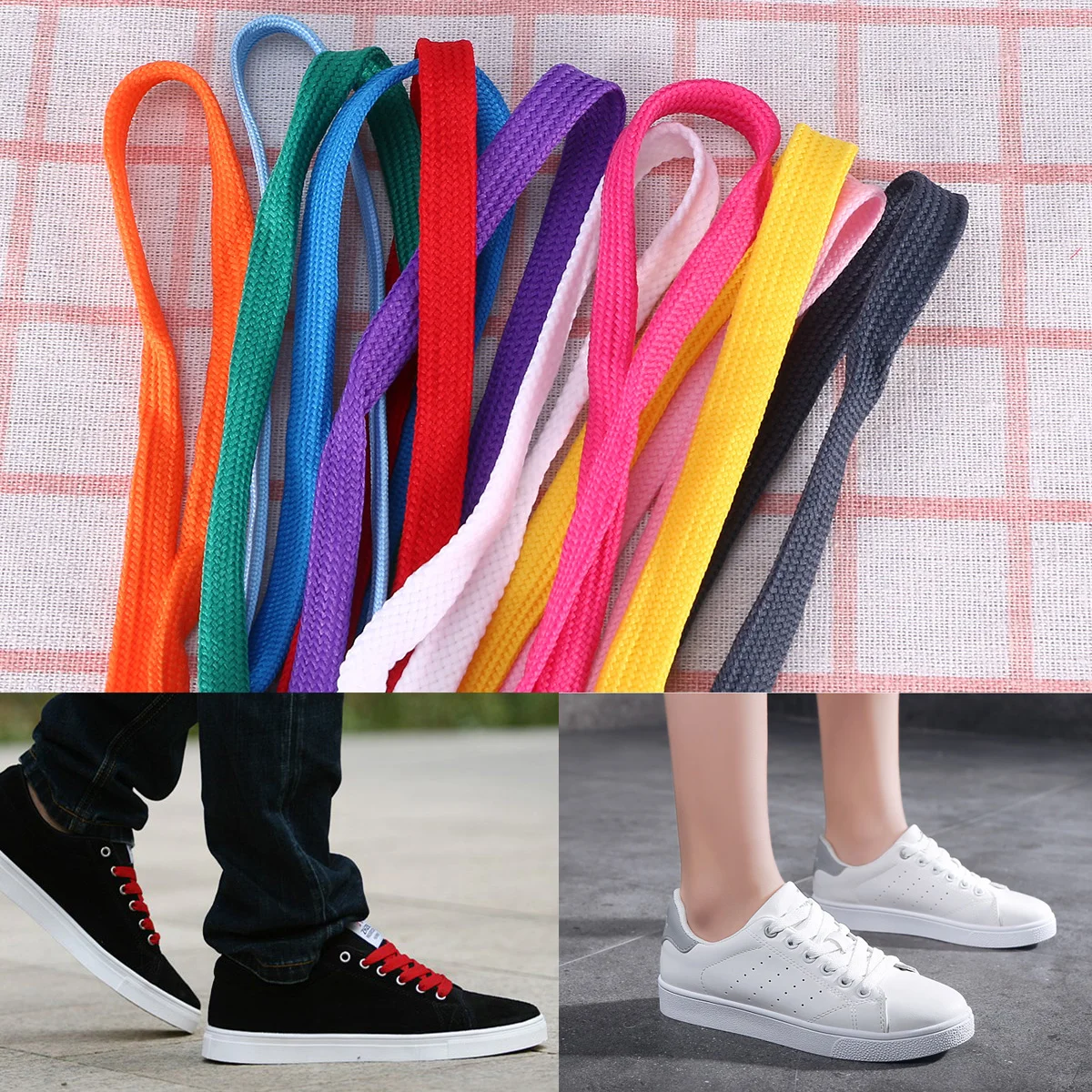 Shoe Laces Strings Flat Shoelaces Replacement Sneaker Shoelace Fashion Lace Sports Practical