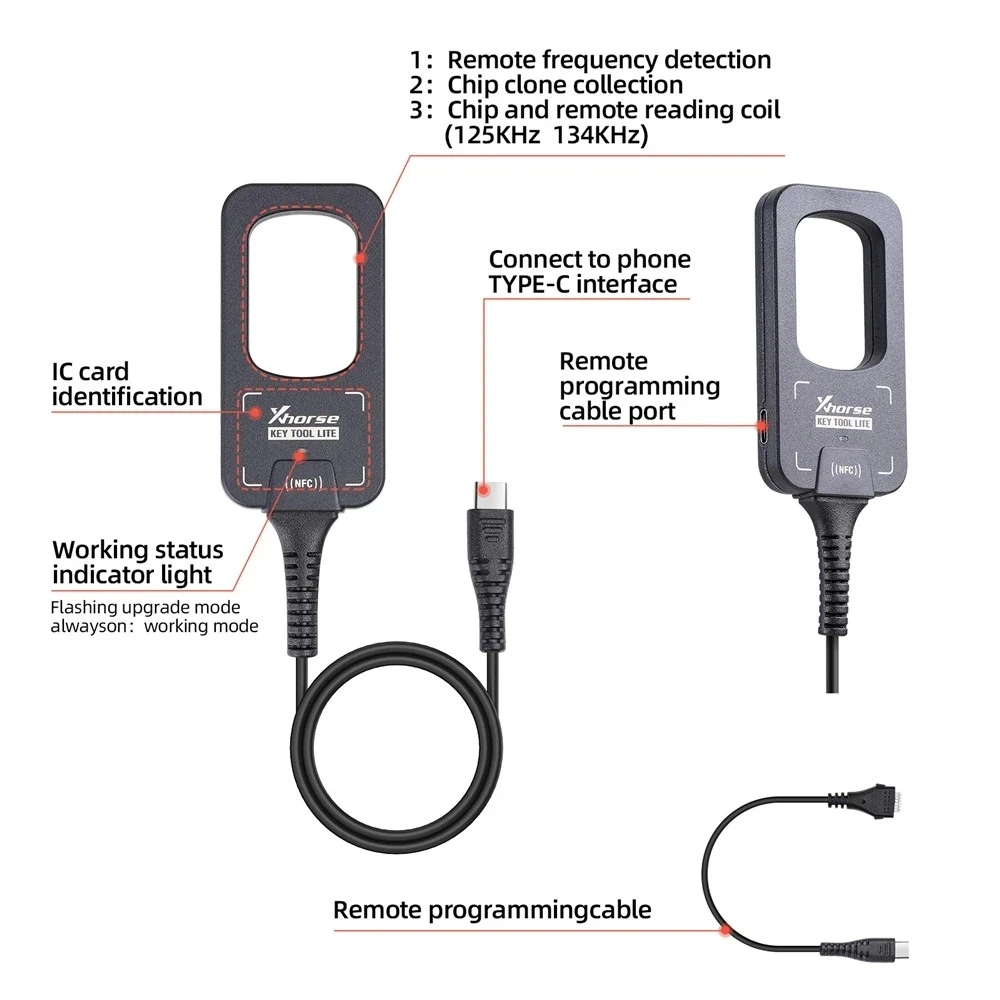 Xhorse VVDI BEE Key Tool Lite может генерировать транспондер с дистанционным обнаружением