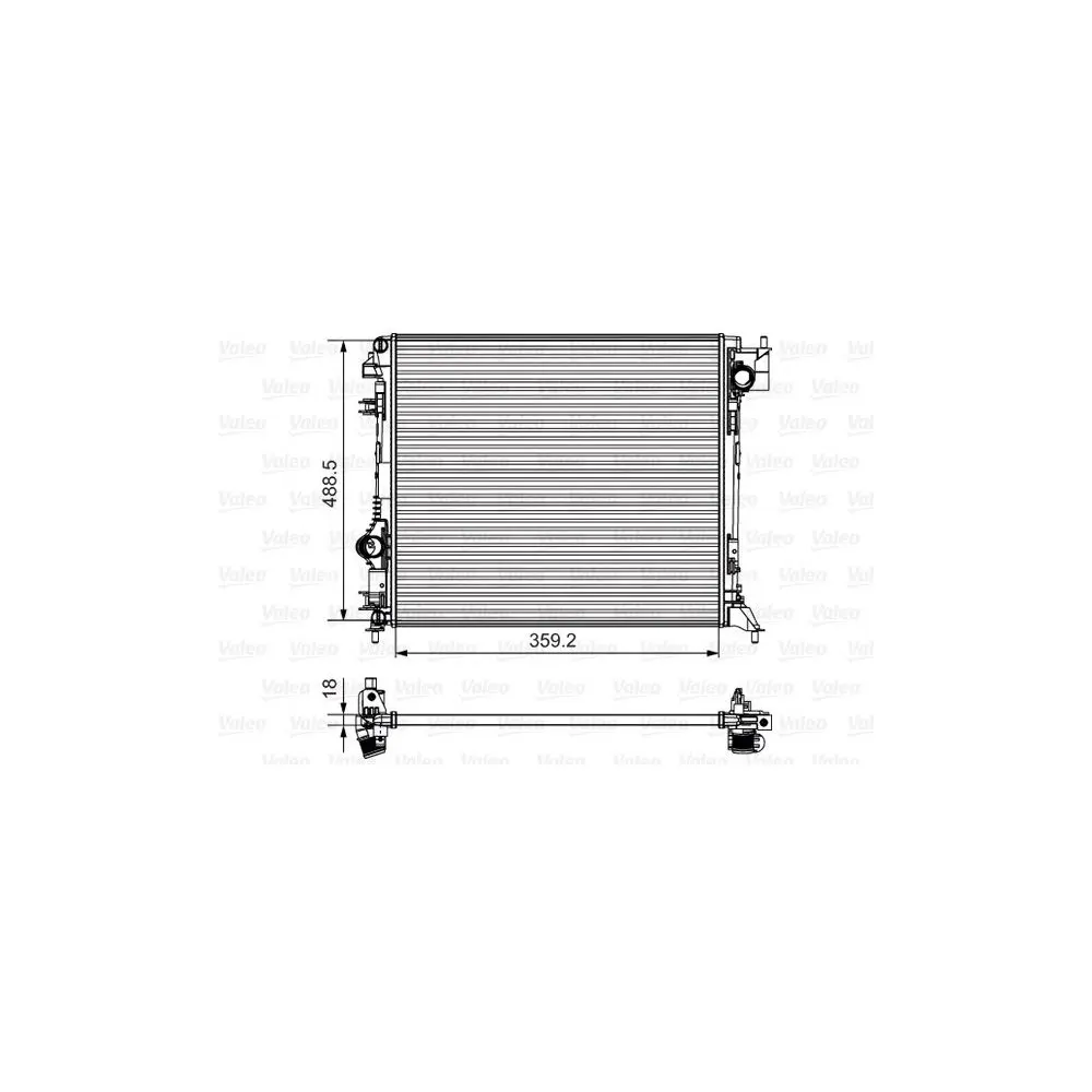 VALEO Радиатор двигателя Premium (735624)