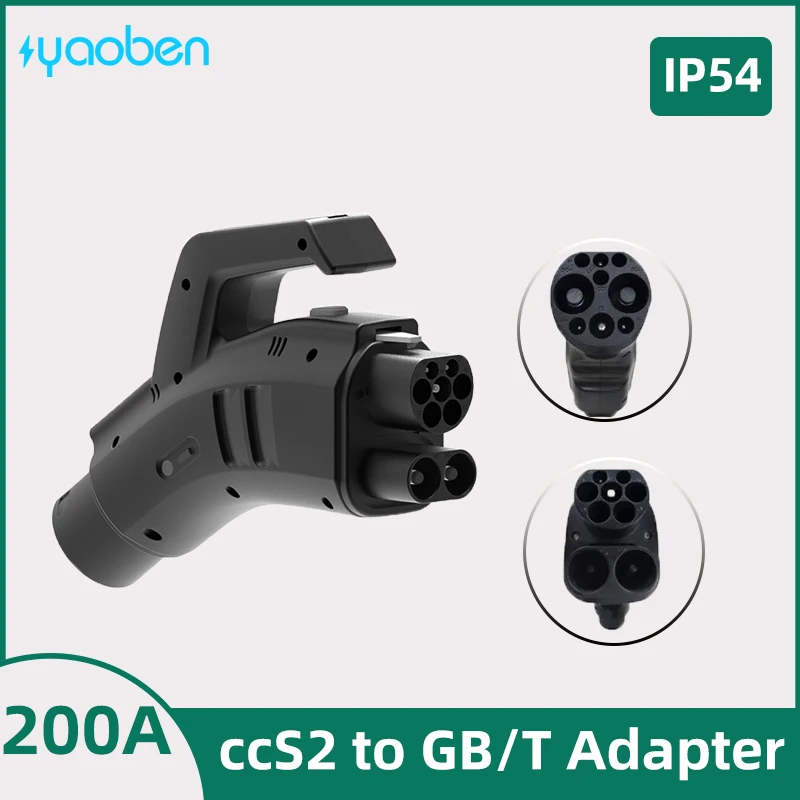 

Адаптер для быстрой зарядки электромобиля постоянного тока CCS2 к GBT EV Charger Adapter 250A 1000V IP54 для китайского GBT EVS CCS2 Super Charger to GBT