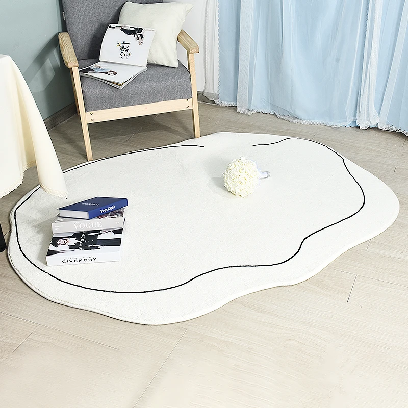 

Мягкий коврик для спальни, моющийся прикроватный коврик, ковры для гостиной, пушистый коврик, коврик для балкона, нескользящий коврик для по...