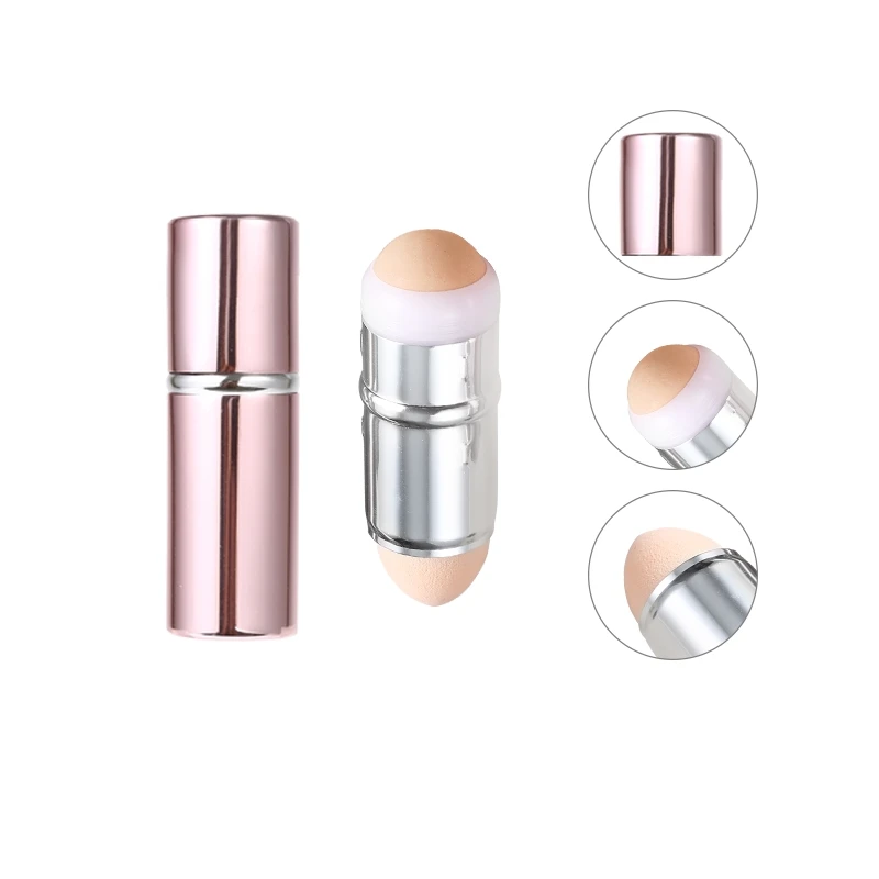 

Volcanic Face Roller Oil Absorbing Control Nose Massager Pink 2 in 1 Makeup Sponge Beauty Equipment