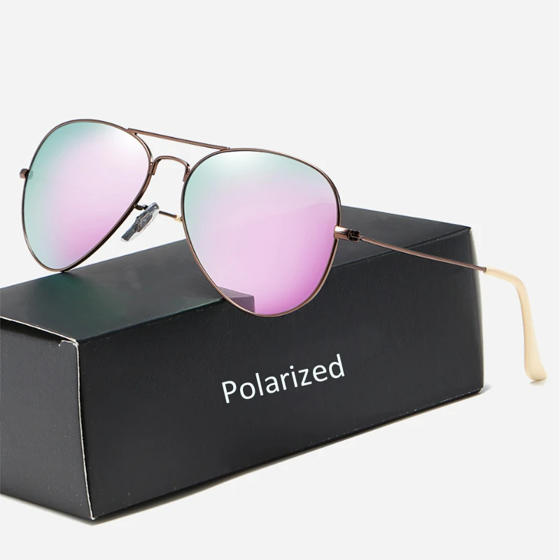 

New Polarized Pilot Sunglasses for Men Women Brand Anti Glare Driver Mirror Metal Sun Glasses UV400 Day Night Vision Goggles