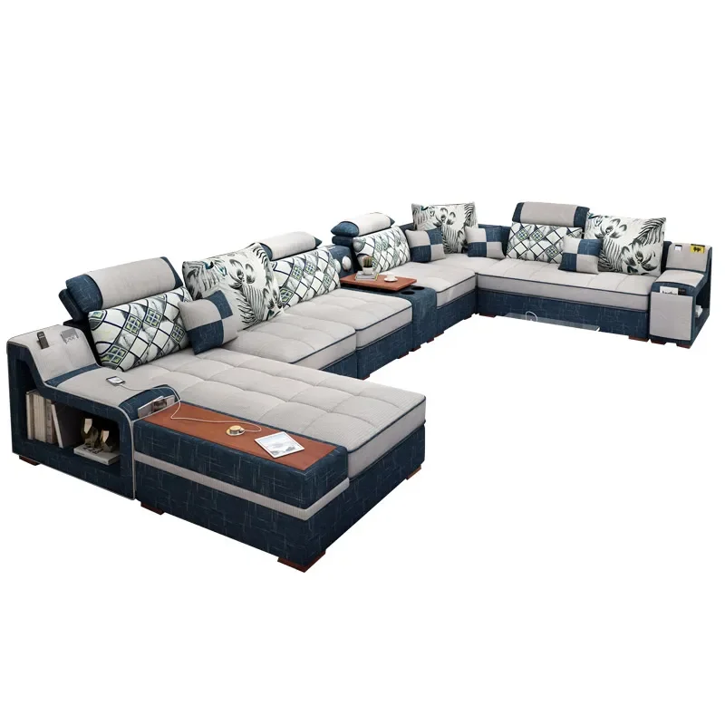 Диван из ткани XK Nano Technology современный большой средний и маленький Съемный