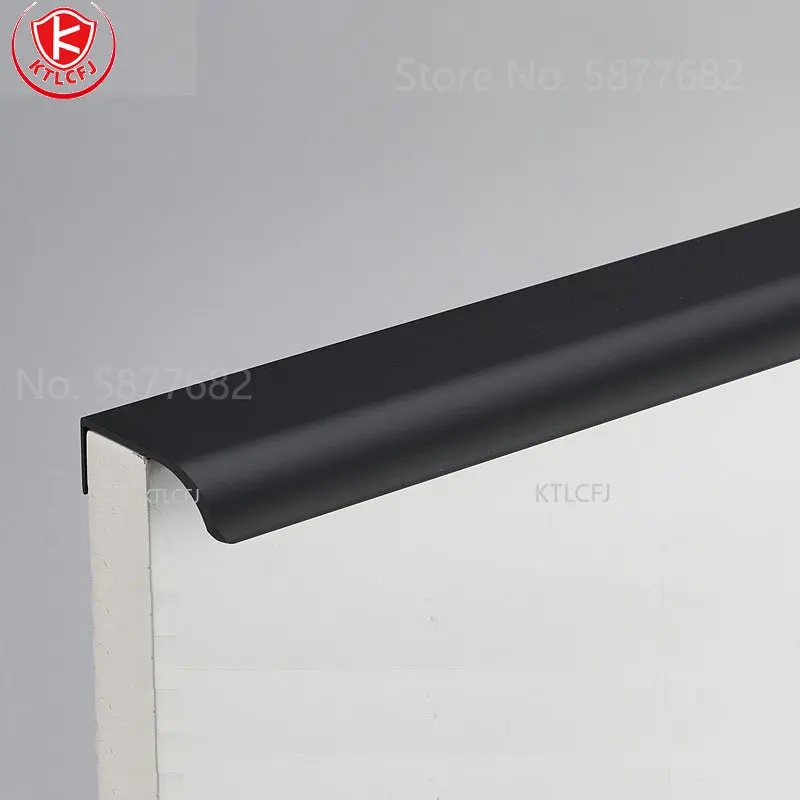 

Gold Aluminum Hidden Handle Tatami Handles Rotating Platform Invisible Handle for Kitchen Cabinet Drawer Pull