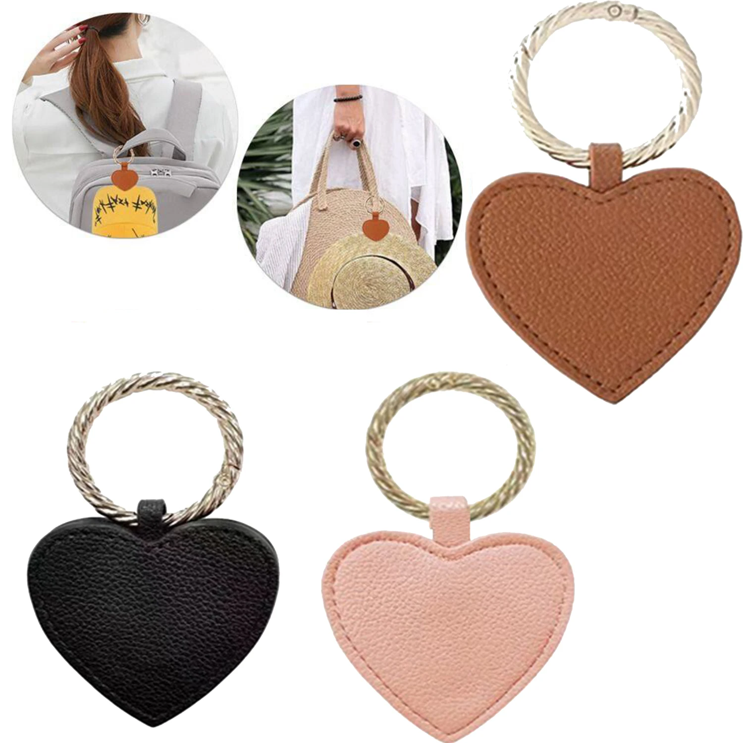 

Magnetic Hat Clips Cap Keeper Leather Holder Backpack Luggage clamped Hands-free Storage Tool Kits Traveling Practical Gadget