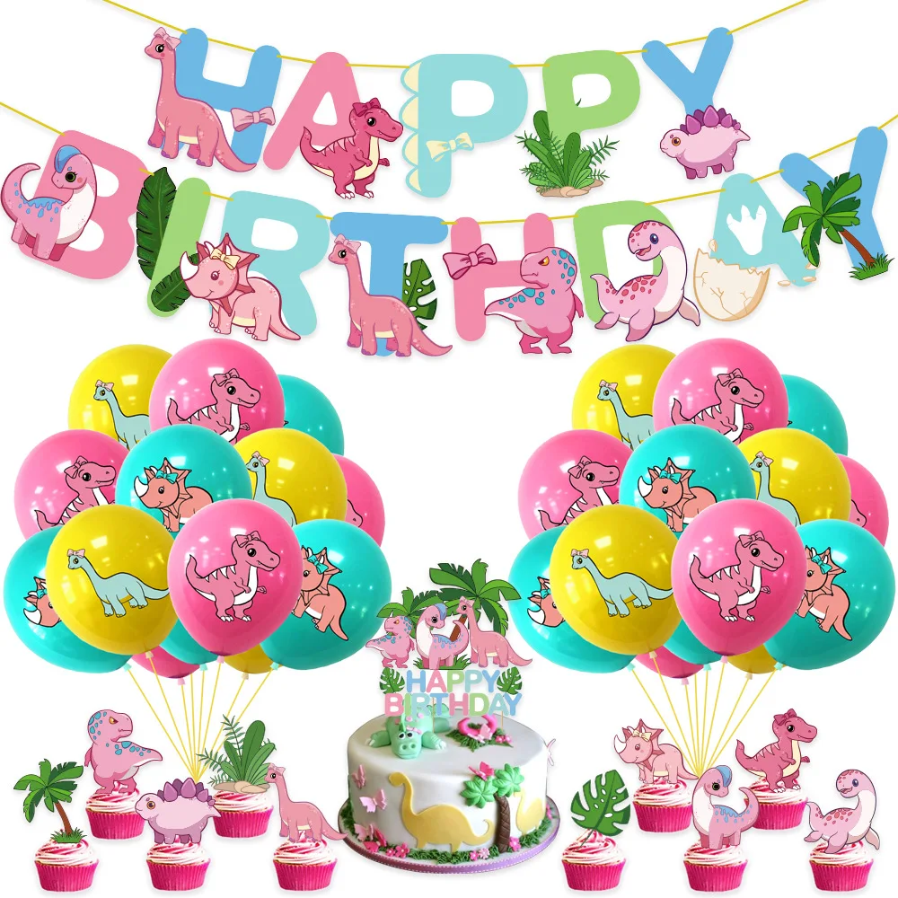 

Dinosaur Balloons Set Jungle Safari Kids Birthday Ballon Roar Balon One 1st Birthday Dino Baloon Happy Birthday Decor Kids Girl