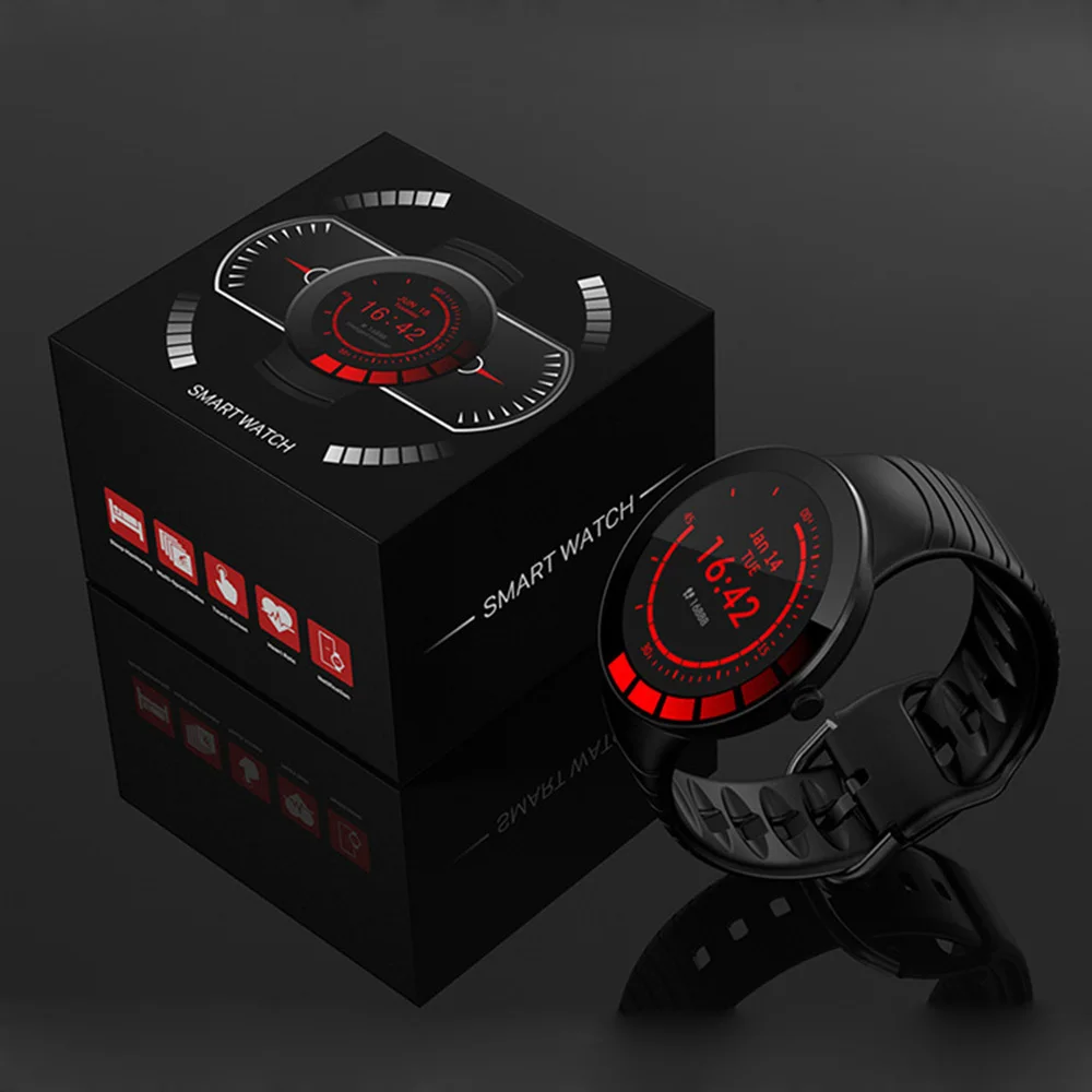 

2023 men's watch waterproof IP68 E3 smart watch full touch motion wrist strap heart rate monitor digital watch heart rate blood