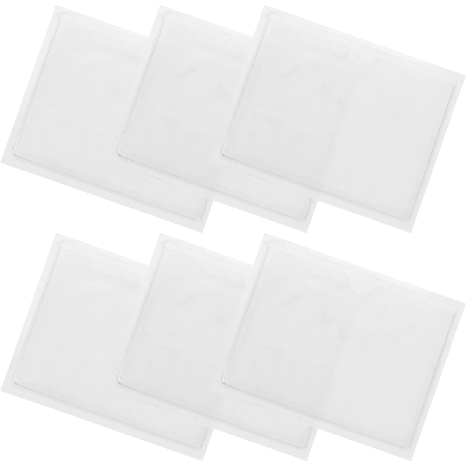 

6 Pcs Card Protector Parking Permit Holder Label Clear Plastic Sleeves Pvc Credit