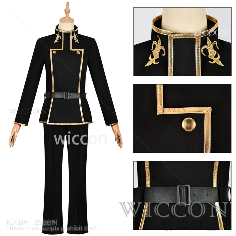 Аниме Codee Geasss Косплей Лелуш Лемерже Костюм DK Школьная форма Парики для Хэллоуина