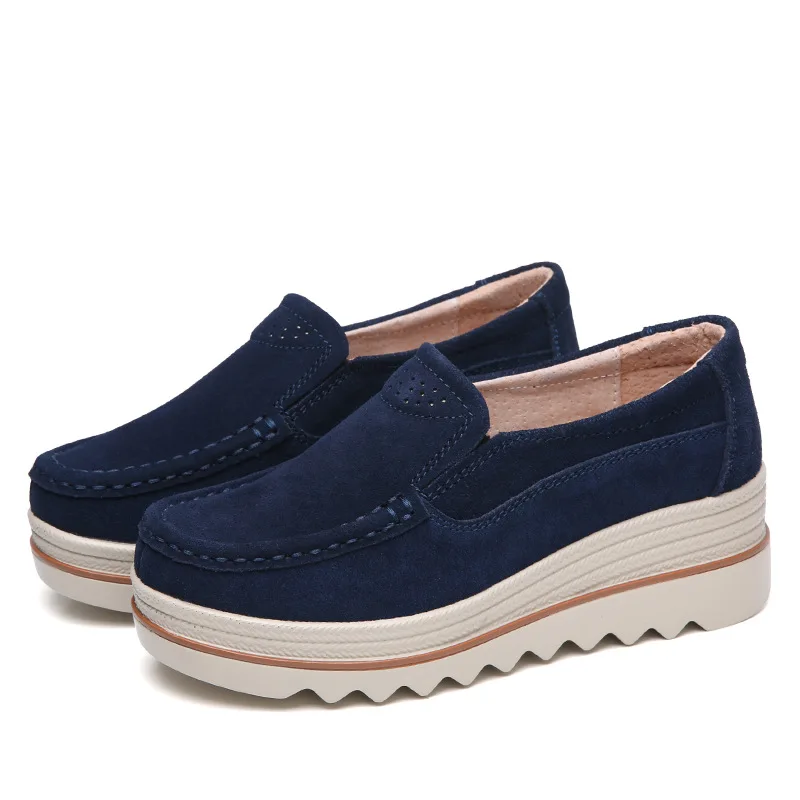 2023 Spring Women Flats Shoes Woman Platform Slip On Flats Sneakers Women Suede Ladies Tenis Loafers Moccasins Casual Shoes