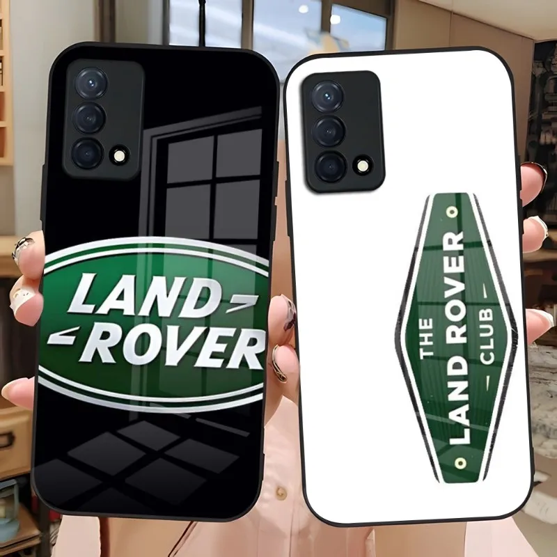 

Land Rover автомобильная лампа для Oppo Find X3 X5 Pro Reno 6 7 A55 A57 A54 A93s A94 A92s A95 One Plus 8 9 7 стеклянная крышка