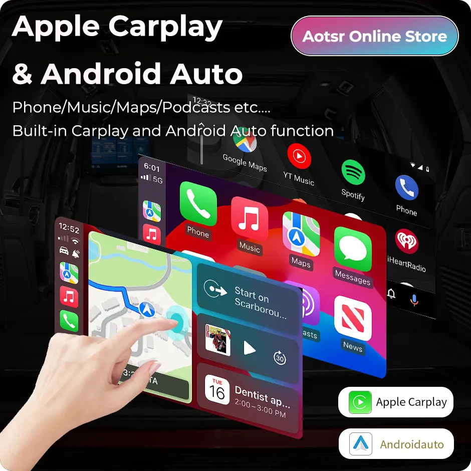 Автомагнитола на Android 12 3 дюйма 2Din стерео мультимедийный видеоплеер GPS-навигатор