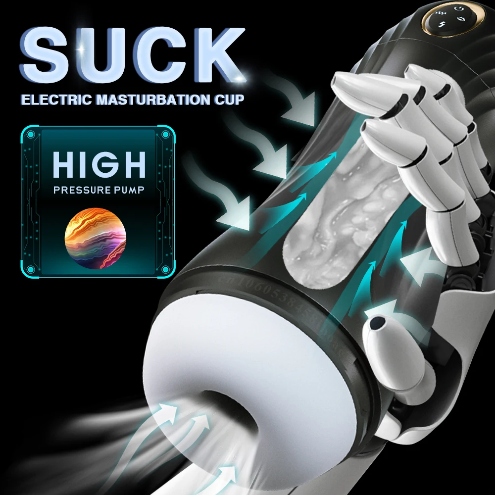 Sucking Male Masturbators Automatic Vibrating Heating Orgasm Sexy Machine Masturbation Cup Pussy Real Blowjob Sex Toys For Men