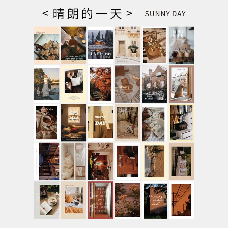 

Открытки MMZBHA "Скандинавский солнечный день" 30 шт