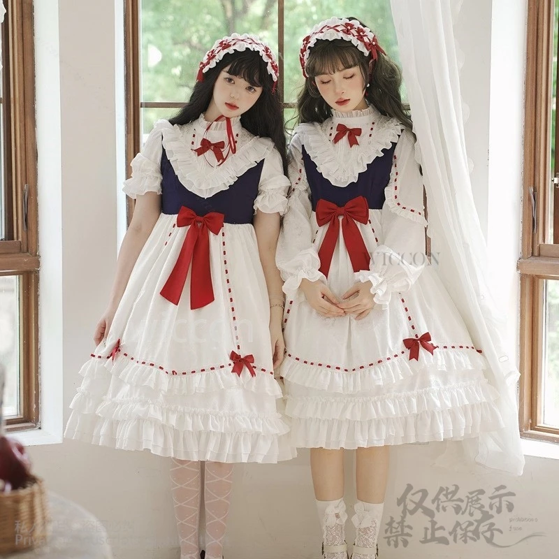 2024 Sonw Candy Lolita Christmas Cosplay Anime Kawaii Dress Uniform Princess Girl Vintage Elegant Tea Party Halloween