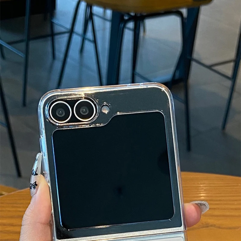 Для Samsung Galaxy Z Flip 6 5 flip6 Flip5 Flip6 Прозрачный ультратонкий жесткий чехол из ПК zflip6 flip z6