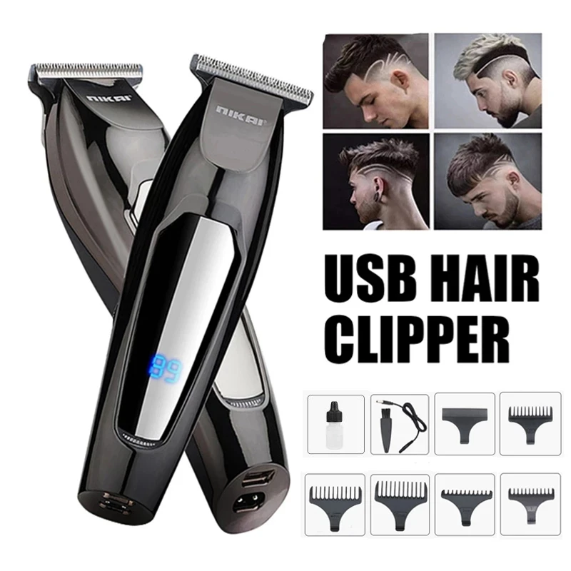 

Nikai Professional Hair Trimmer Electric Hair Clipper Hair Cutting Fast Charging Car Hair Clipper Barber Dedicated Men Trimmer