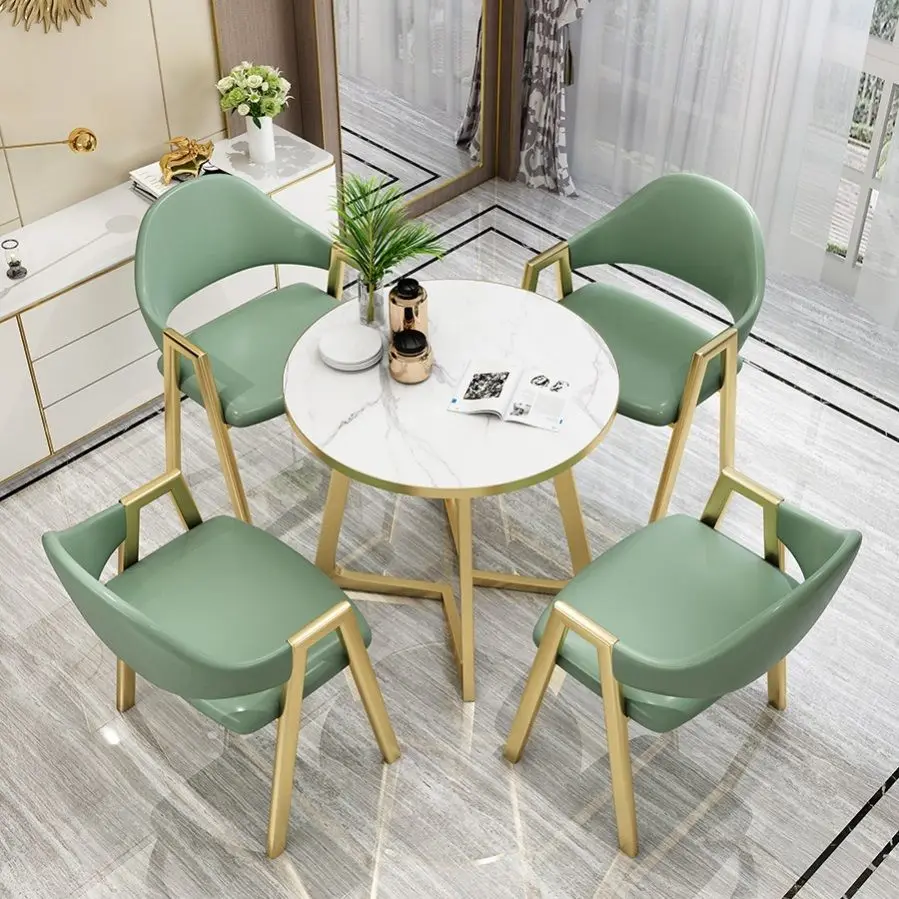 

Coffice Table Furniture Living Room Dining and Chairs Set for Restaurant Office Reception Cafe Table Balcony Dinette Table Set