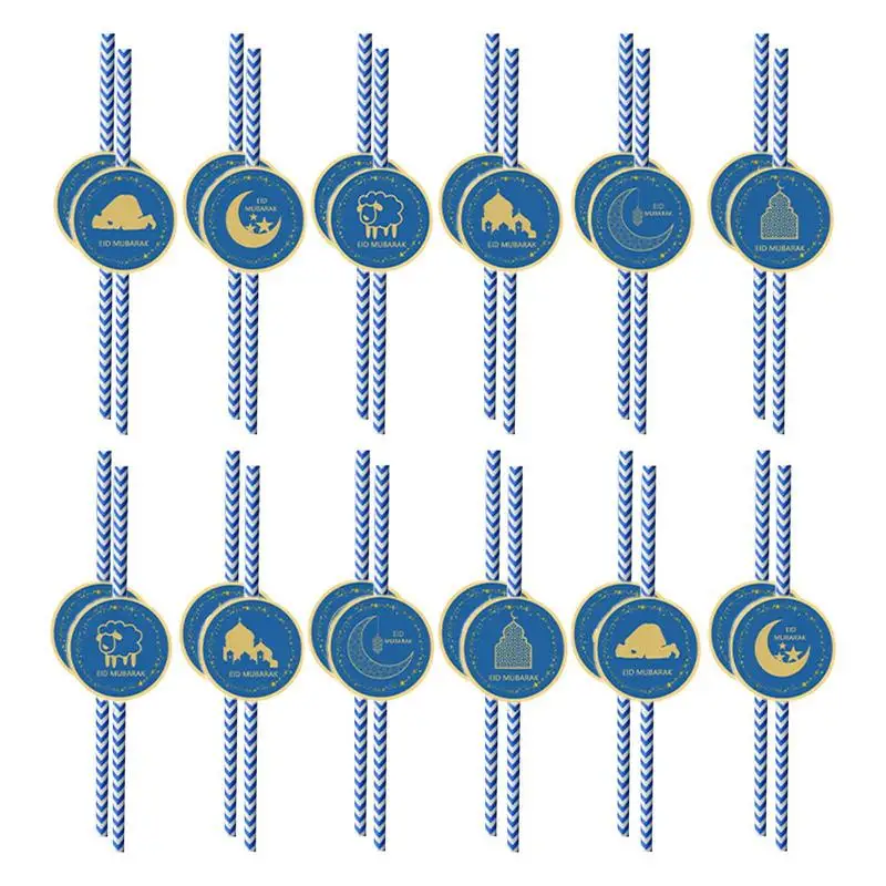 

ИД соломинка для питья 24 шт. многофункциональная посуда для поставок изысканные соломинки с узором ИД бумажные соломинки декоративные изысканные