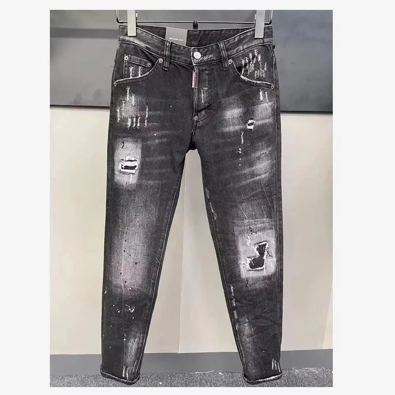 

Мужские джинсы DSQUARED2, модная повседневная тонкая джинсовая одежда высокого качества dsq083