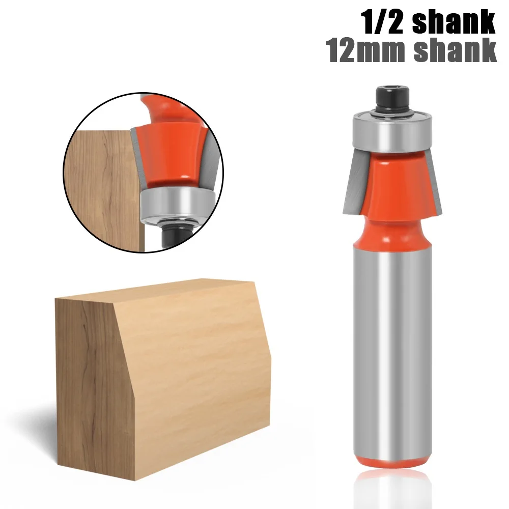 

1p12mm 1/2in Shank 15 Degree Chamfer & Bevel Edging Router Bit woodworking cutter woodworking bits