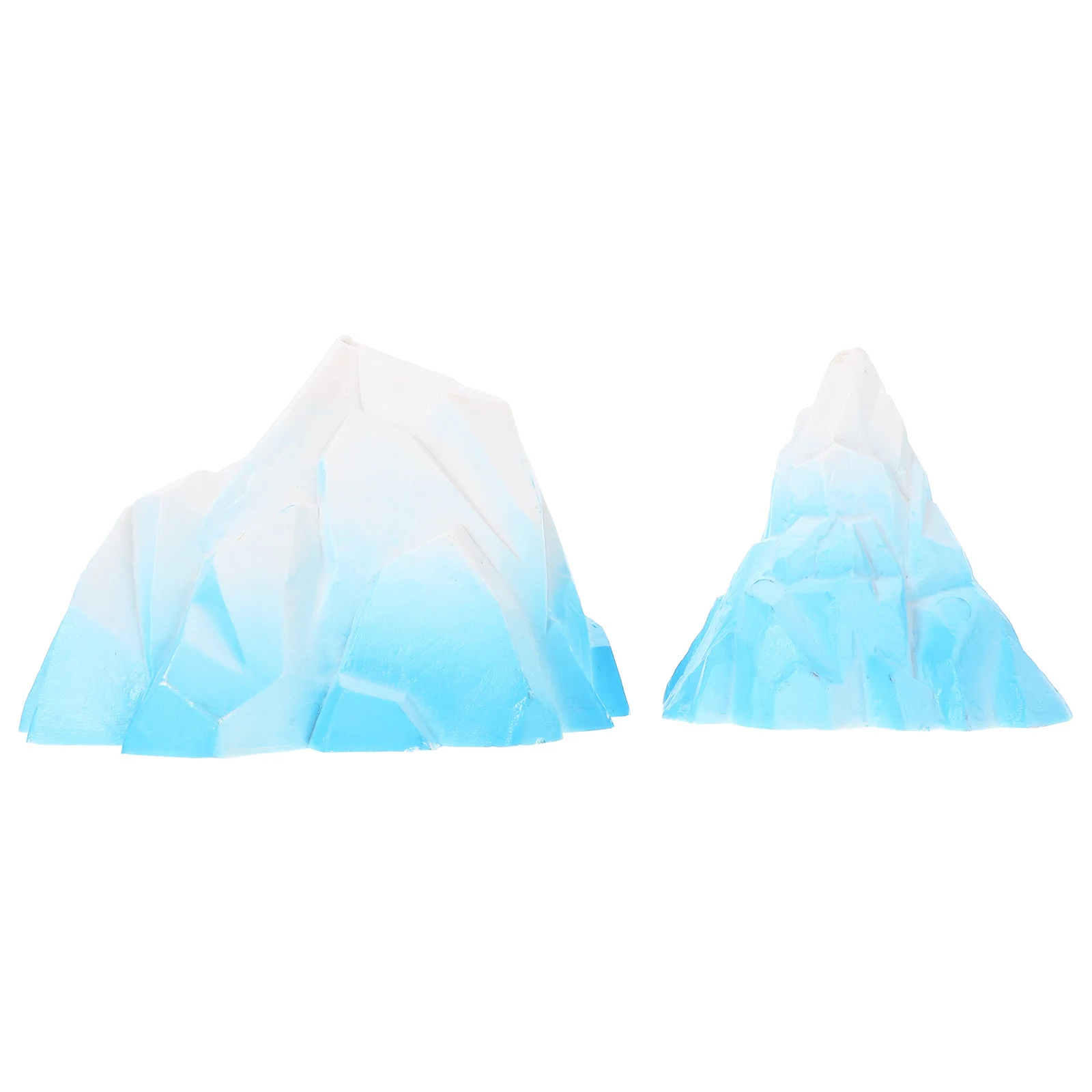 

2Pcs Aquarium Ice Mountains Fish Tank Simulation Floeberg Model for Turtle Fish Tank