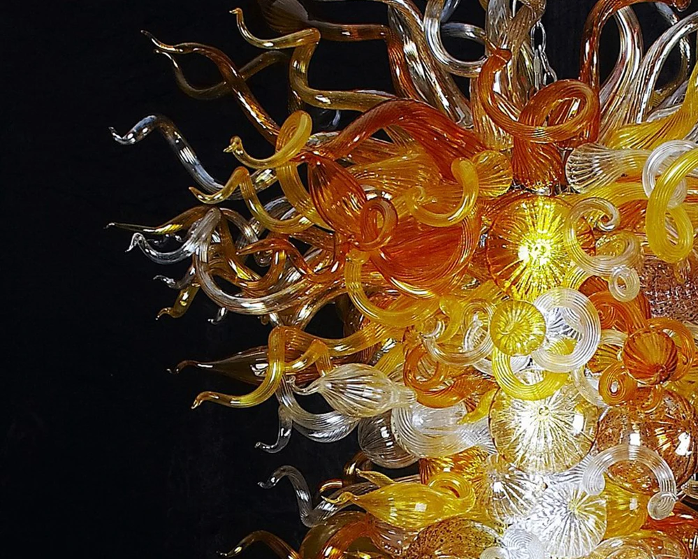 Large Size Cheap Murano Contemporary Chandeliers Amber brown Long Spiral Crystal Chandelier Lighting Fixture for Staircase |