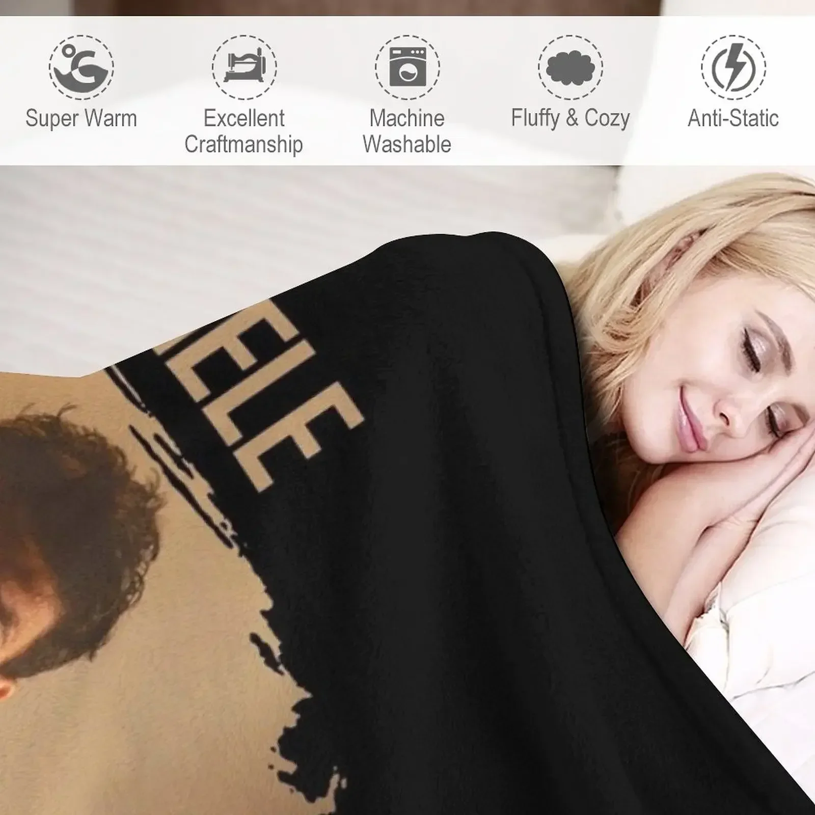 Одеяло Michele Morrone с текстом диван-кровать туристические роскошные одеяла