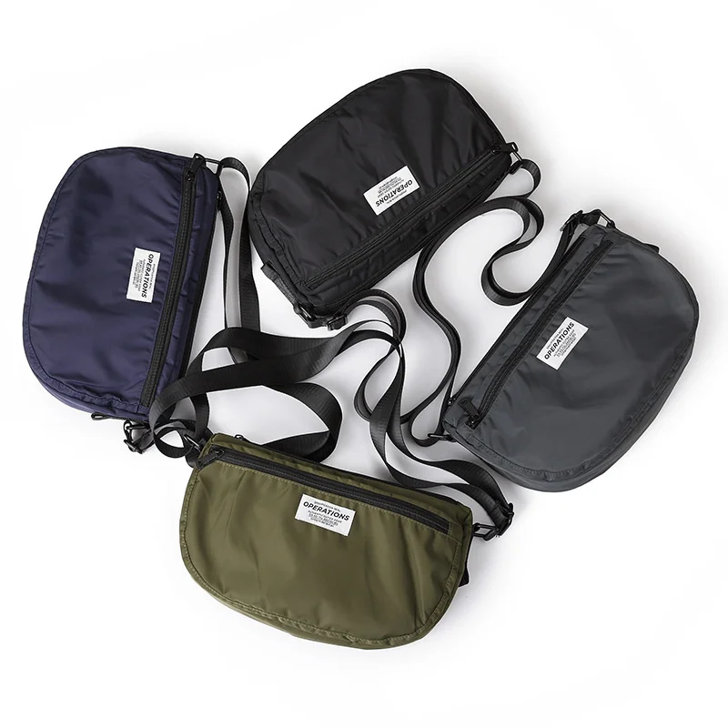 Casual Men Shoulder Messenger Bag Oxford waterproof Cell Phone Bag Unisex Crossbody Pack Travel Waist Pack Chest Pouch Backpack