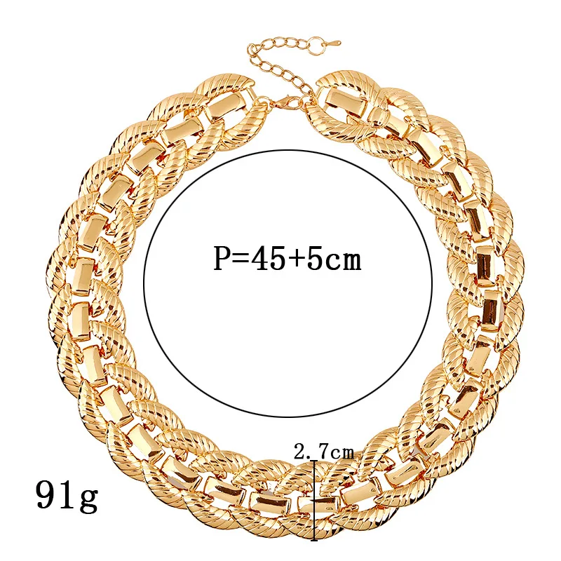 

WANGAIYAO Новое модное индивидуальное массивное короткое ожерелье женское темпераментное дикая металлическая цепочка на ключицы подарок на де...