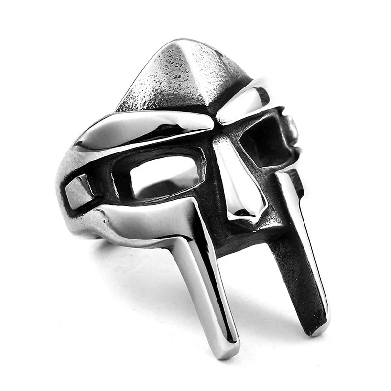 MF Doom вечная маска Гладиатор мужское кольцо из нержавеющей стали в стиле панк