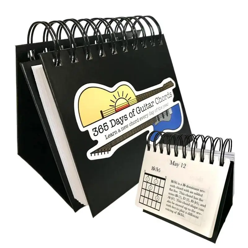 

Настольный календарь в китайском стиле, украшения для стола, план иллюстрации, классический настольный календарь, креативный календарь на 365 дней для гитары