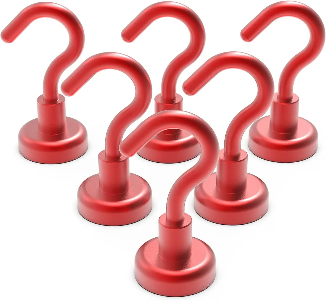 Red Magnet Hooks Strong Magnetic Hooks for Hanging at Home Kitchen Office and Garage rangement magnetique крючки для кухни