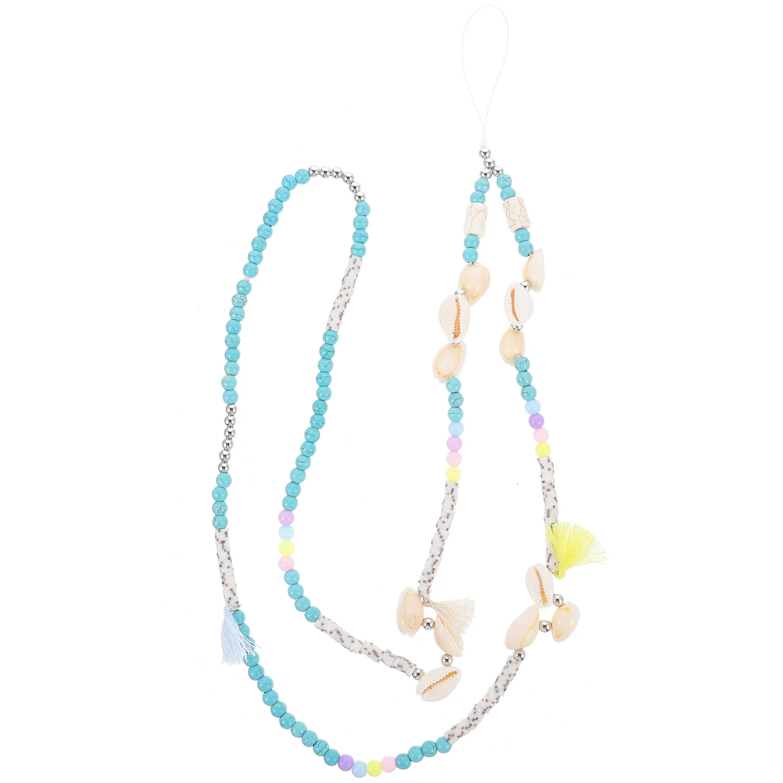 

Lanyard Strap Hanging Neck Beaded Decoration Chain Charm Beadscelldecorative Ornament Ropecolordecorations Necklace Detachable