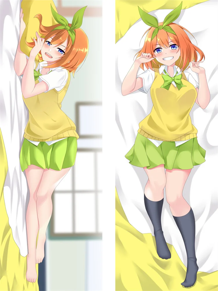 

DIY Custom Anime Dakimakura Pillowcase The Quintessential Quintuplets Nakano Yotsuba Cushion Pillow Cover Hug Body Pillow Case