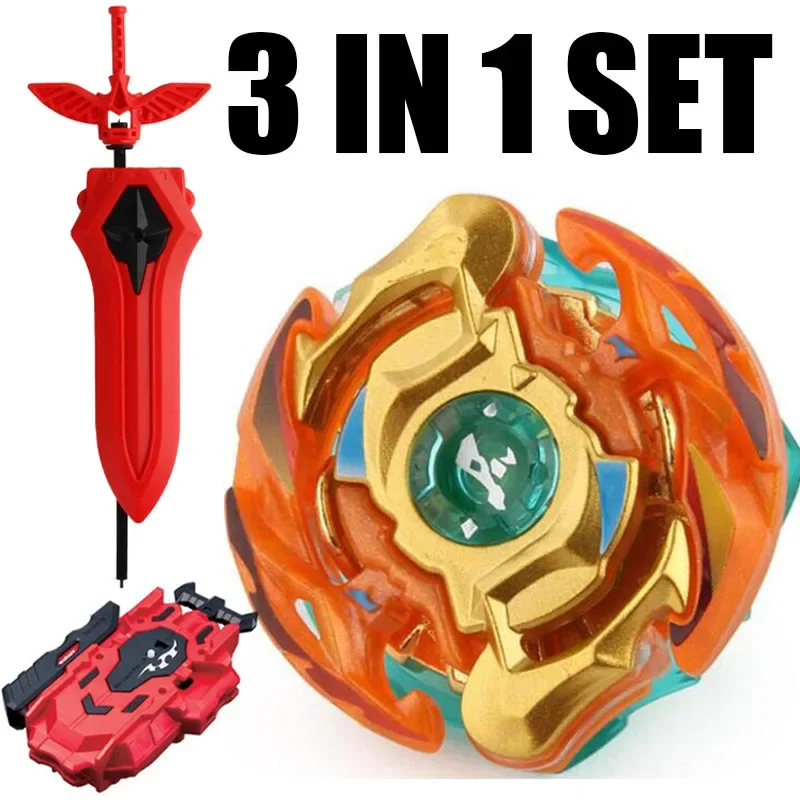 Фото Волчок B-X TOUPIE BURST BEYBLADE Edition Blaze Ragnaruk / Roktavor STARTER B-75 Gold Version с новым пусковым устройством Sword LR №1