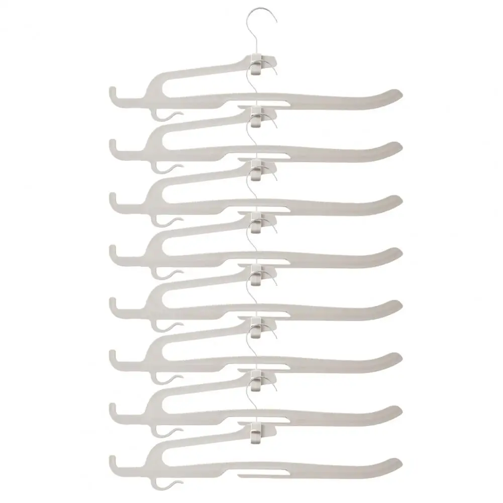 

Pants Drying Rack Versatile Closet Organizer 8pcs Windproof Pants Hanger Kit for Tank Tops Belts Trousers Traceless Anti-slip