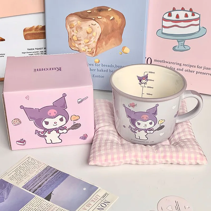 Подлинная мультяшная чашка для воды Sanrio Hello Kittys милое сердце девушки аниме Cinnamoroll